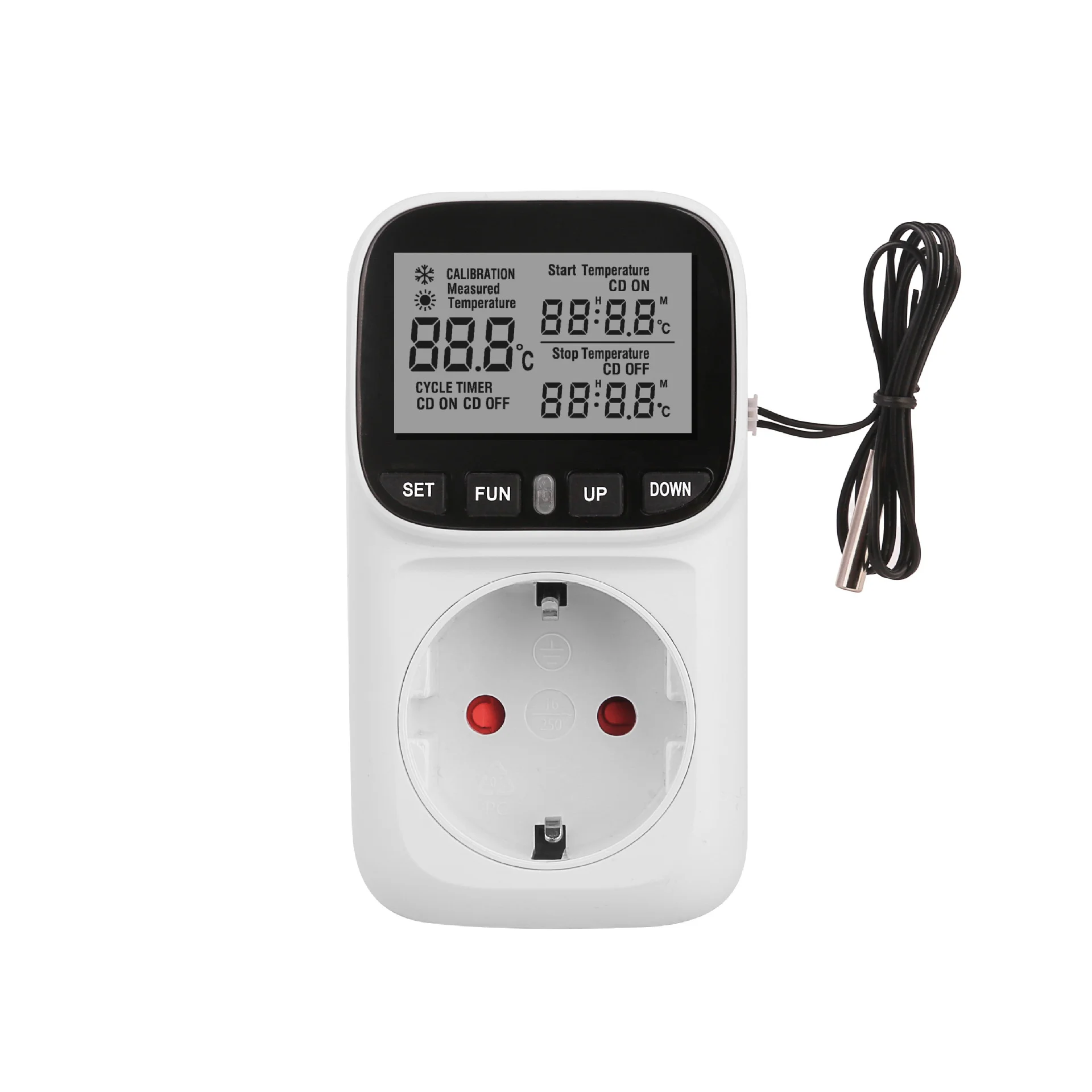 Portable Timer Socket VA050EU Automatic Temperature Controller Socket LCD  Thermostat for Refrigerator
