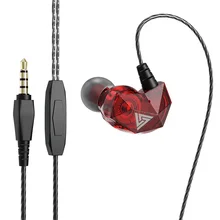 QKZ AK2 Fashion Portable In-Ear Heavy Bass Music Wired Earphones