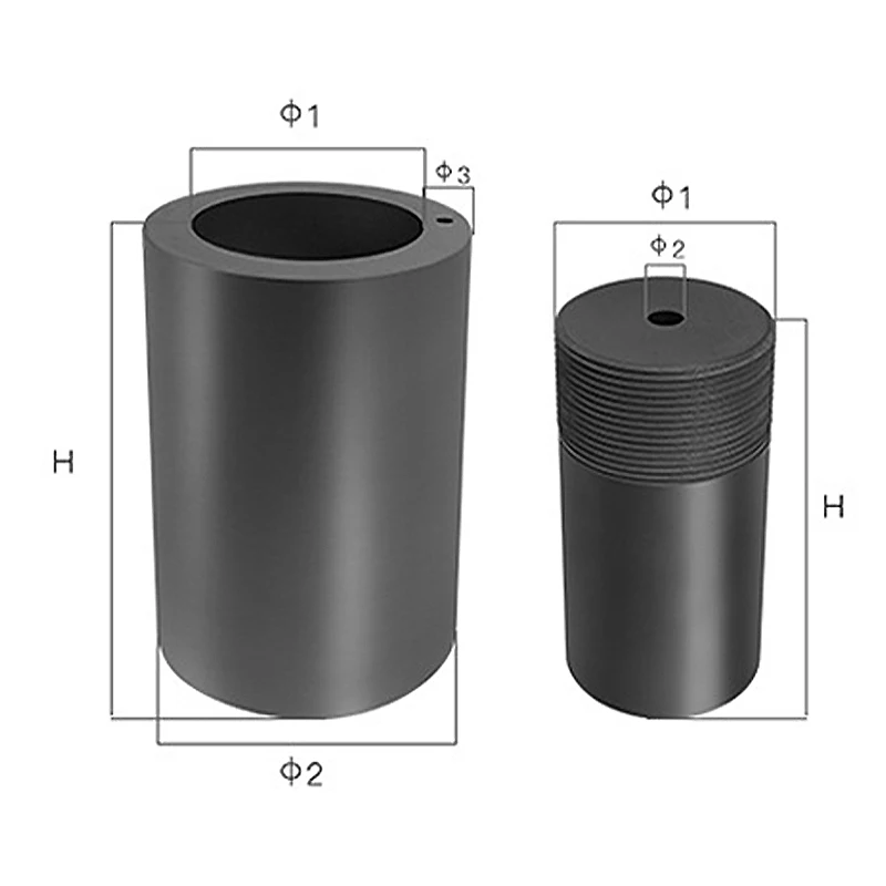 Jewelry Casting Graphite Mold for Continuous Casting Machine Graphite Crucibles for Vacuum Casting Machine
