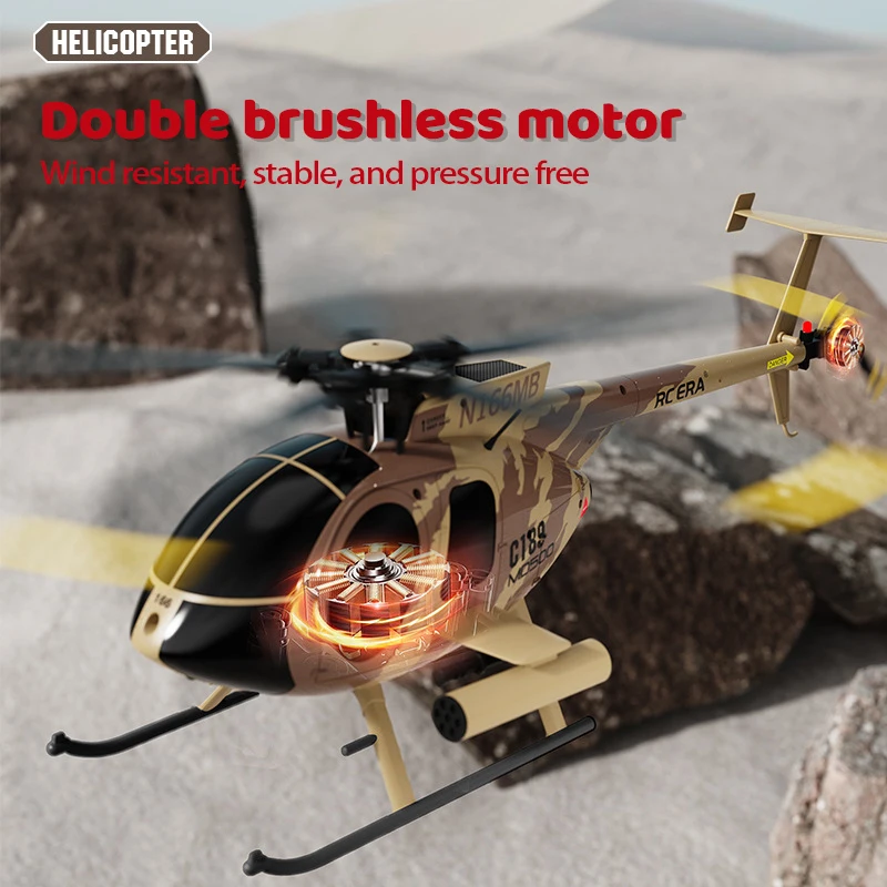 New 1 28 C189 bird RC Helicopter MD500 Dual Brushless Motor Simulation 6 Axis Gyro Helicopter Model Toys Alibaba