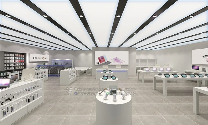 Free 3D Cellphone Mobile Shop Interior Design Showroom Design