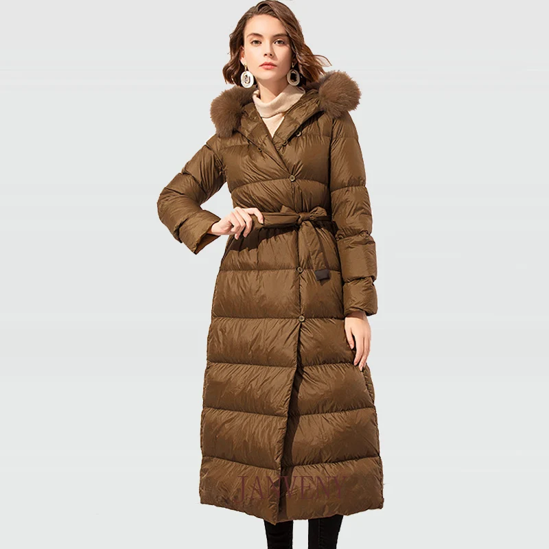 knee length puffa coat