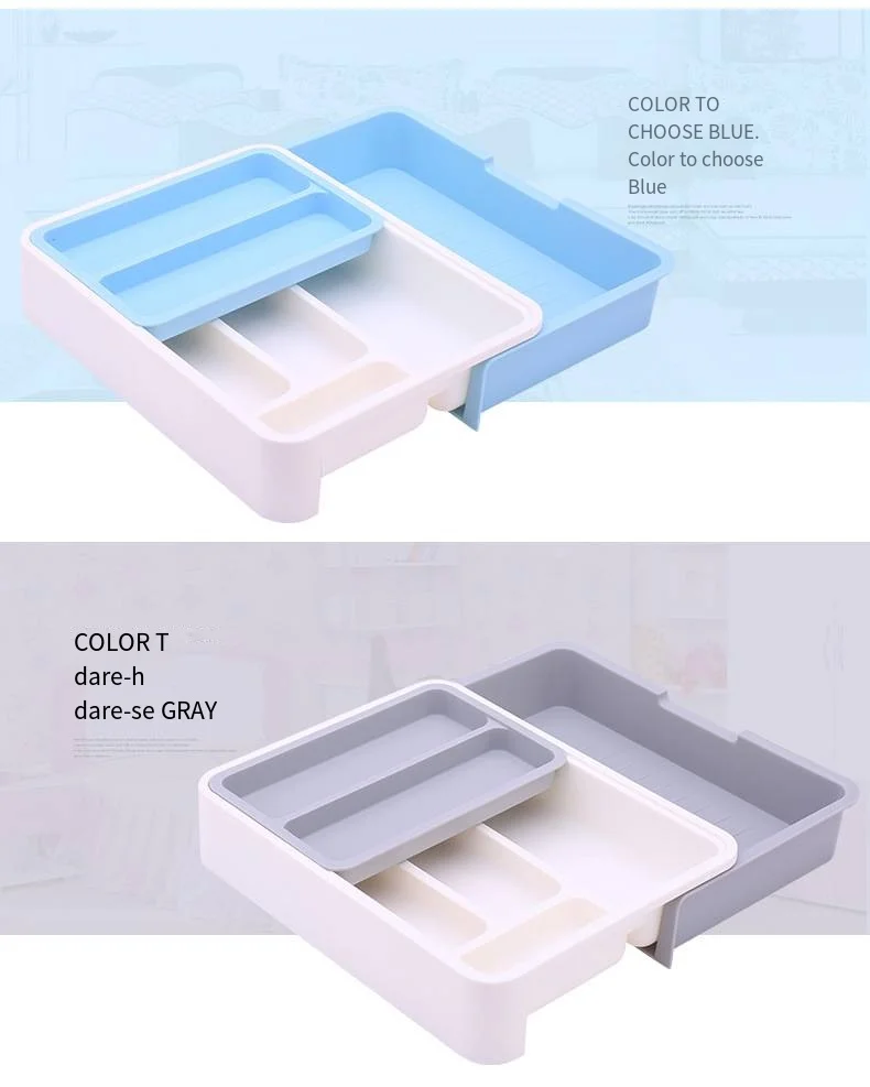 Drawer storage box Japanese drawer tableware organizer box multi-purpose sorting box desktop debris organizer manufacture