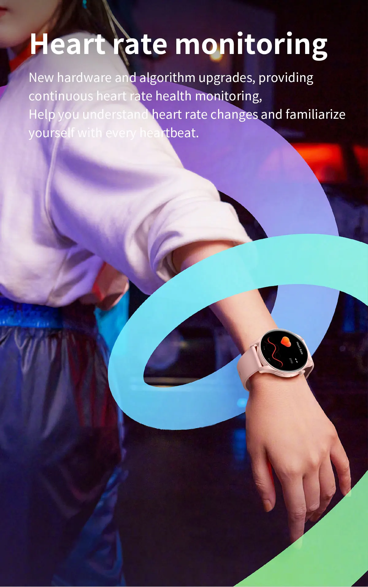7 heart rate recording fitness smartwatch exercise modes sleep tracking gps tracking alarm clock-6