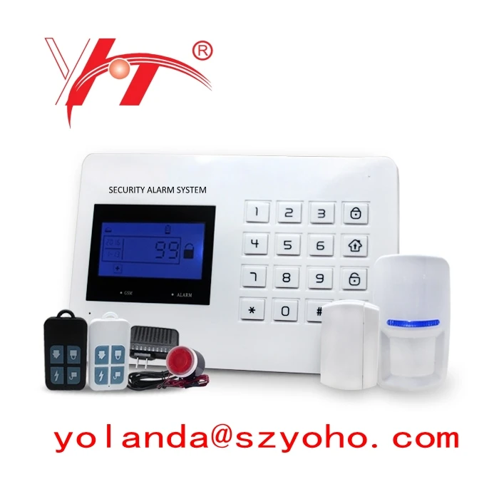 Sécurité domestique GSM sans fil alarme antivol alarme intrusion domestique  - Chine Alarme domestique, alarme GSM