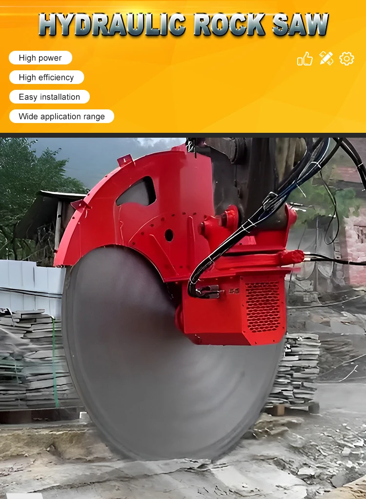 Skid steer loader accessories Hot sell rock trencher skid steer 18'' rock saw