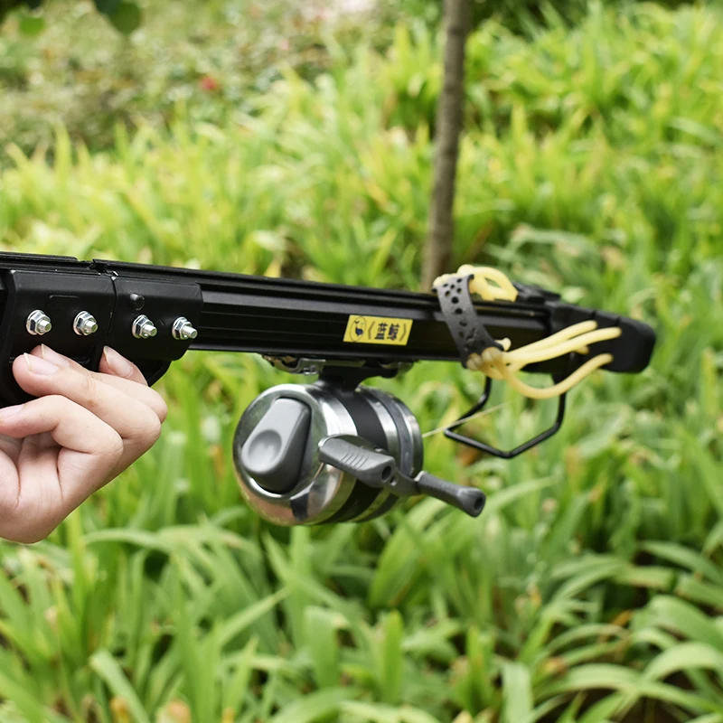 Retractable Field Fish Shooting Slingshot Powerful Hunting Shooting Slingshot Fishing Slingshot