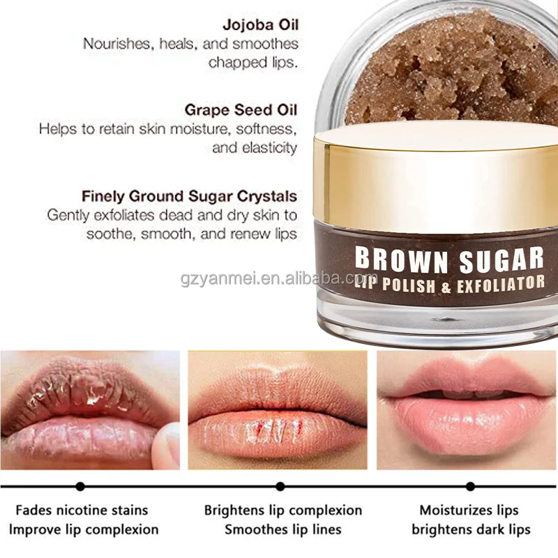 Dark Lips Removal Lightening Bleaching Cream Brown Sugar Lip Polish ...