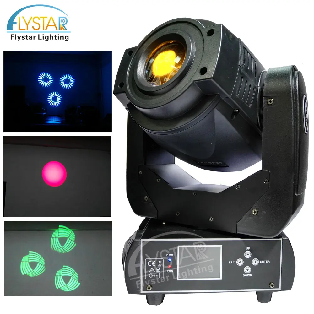 Flystar Professional Beam Led Stage Lighting Spot Moving Head Light 90W for Club Dj Equipment Stage Effect