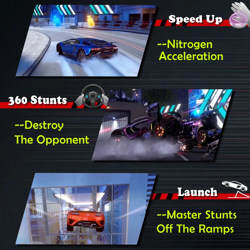 ASPHALT 9 DX Coin Operated Driving Simulator Arcade Machine