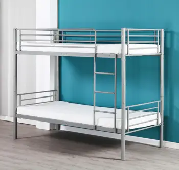 Customizable Size Modern Design Metal Bunk Iron Bed for Bedrooms School Home or Farmhouse-for Students and Hotels