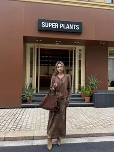 Christmas Knit Sweater Set Women's Long Skirt Two-Piece Winter Warm Cozy Outfit Festive Holiday Ensemble