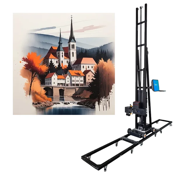 HJ Quick Installation Wall Mounted Printer Portable for Home Use Wall Printer Uv