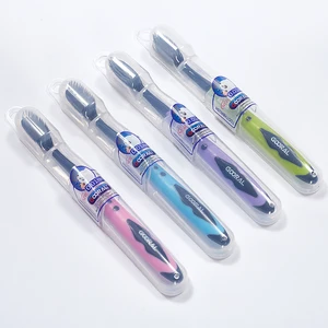 New Design Super Soft Disposable Nylon Manual Toothbrush Biodegradable Orthodontic Plastic Toothbrush for Adults Use Home Use