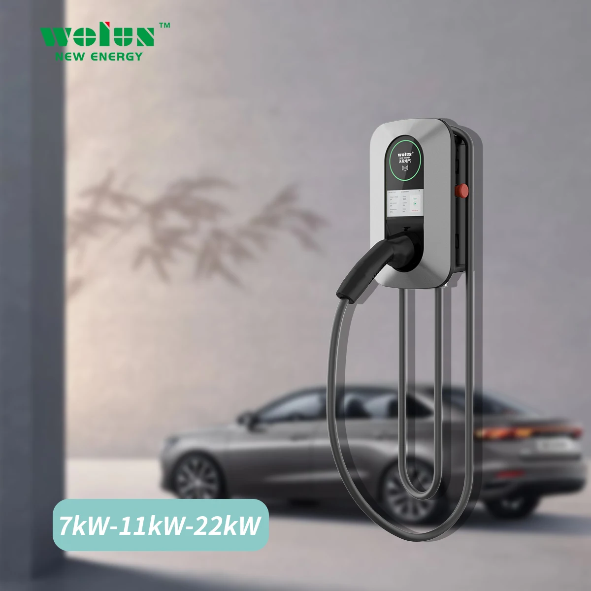 A Wifi Phase Kw Car Charging Evse Home Fast Level Kw Ac Type