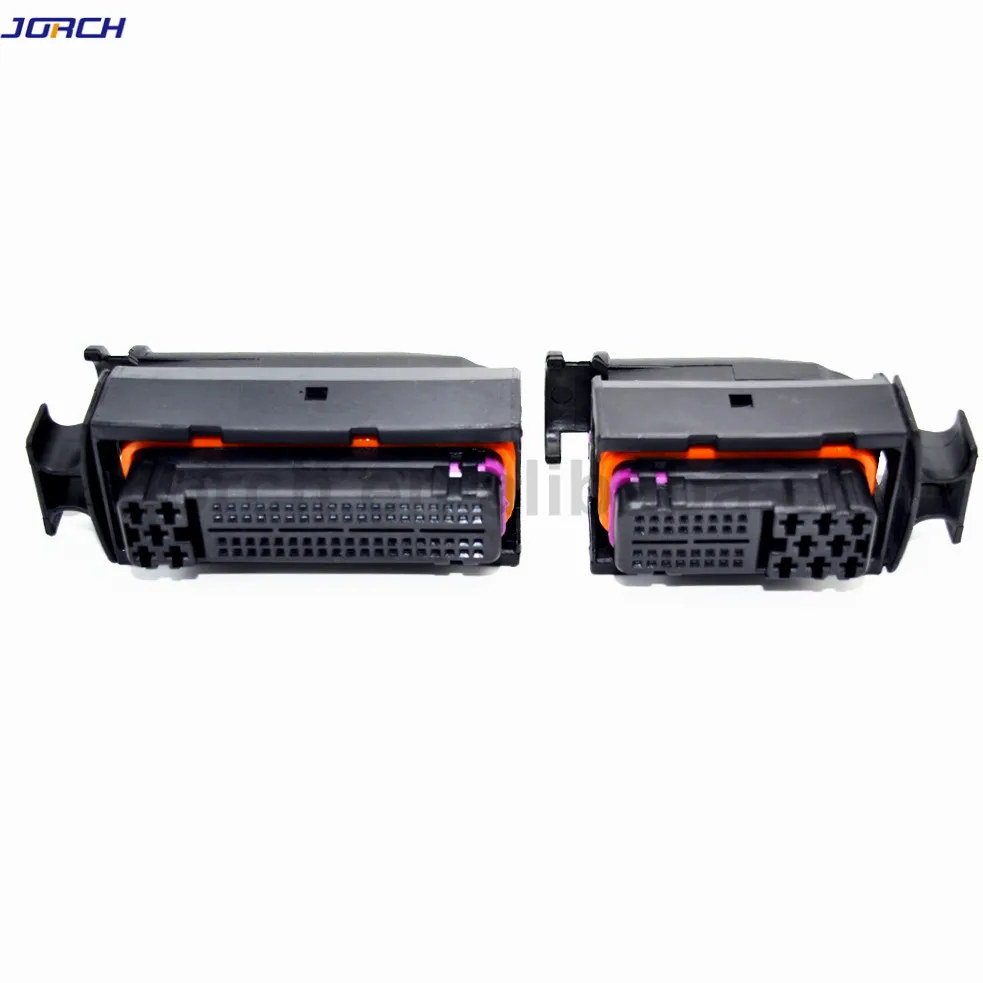 Connecteur ECU 40/81/121 Broches - Compatible 038906379B, 1J0906385C, 1241434-1 - Avec Bornes Et Joints - Pour Modification Système Contrôle Moteur - 10