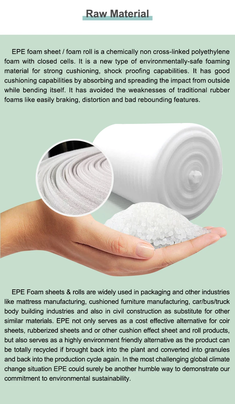 Pearl Cotton Foam Board Sponge Filling Foam Pad Customized Epe Shock