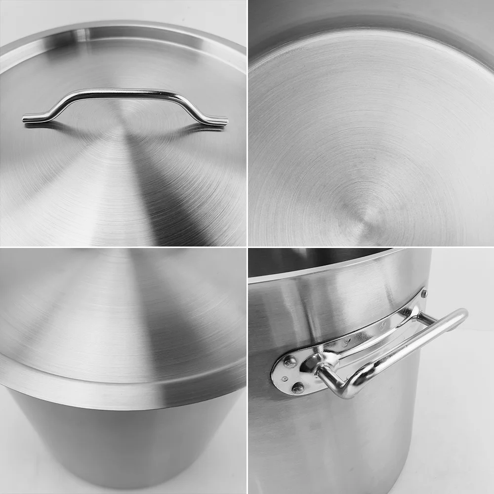 Leegin NSF Cookware Commercial Stainless Steel High Capacity Soup and Stock Pot