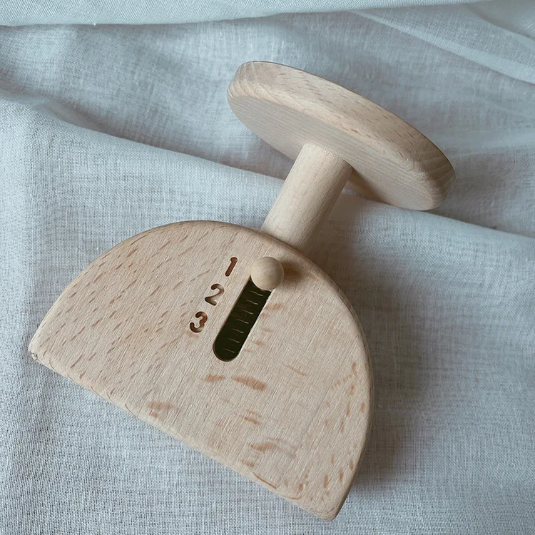 Деревянные весы Монтессори обучающие игрушки для детей детские из натурального Букового