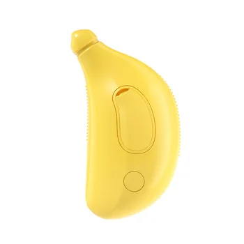 Banana pet spray comb cat and dog electric spray hair removal comb one button spray anti fly button  Rubbing brush