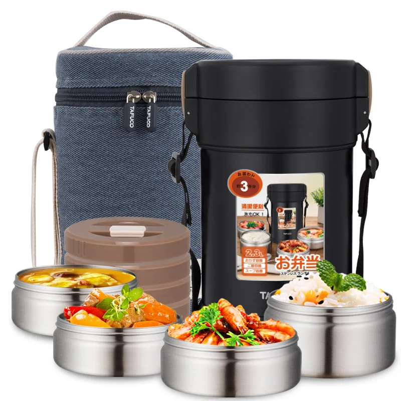 Portable Stainless Vacuum Insulated Lunch Box Jar Hot Food