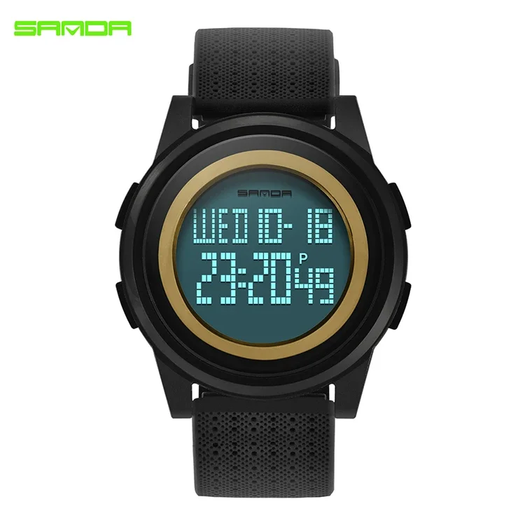 SANDA 337 Stylish Ready Made Ornate Top Quality New Design Original Factory Price on Sale Personalized Men Watch Silicone Strap