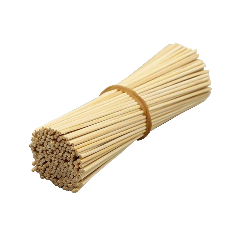 Cheap Wholesale One-Time  Round  Raw  Bamboo Sticks Machine Made Bamboo Stick Incense  8-20 Inchs