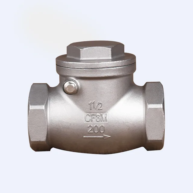 Screwed Stainless steel horizontal H14 swing check valve 304/316