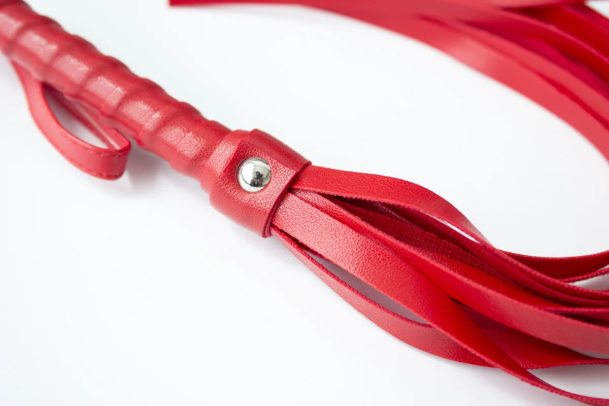 Jouets sexuels en cuir PU pour adultes, fouet long sexy BDSM bondage fétiche pour jeu de couple et flirt, pagaie SM