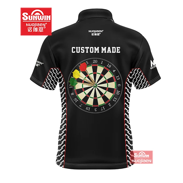 Sublimated Custom Dart t Shirt Design Your Own Custom Dart Shirts Jersey Polo with Pockets for Team