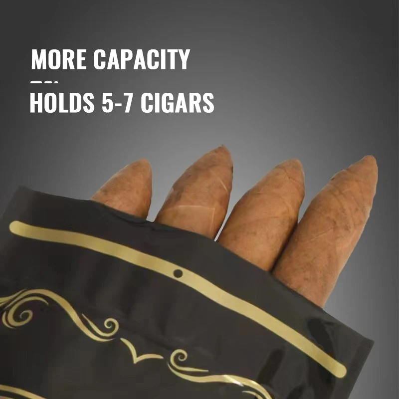 Custom Tobacco Cigar Humidor Bag 100 Natural Ziplock Travel Cigar