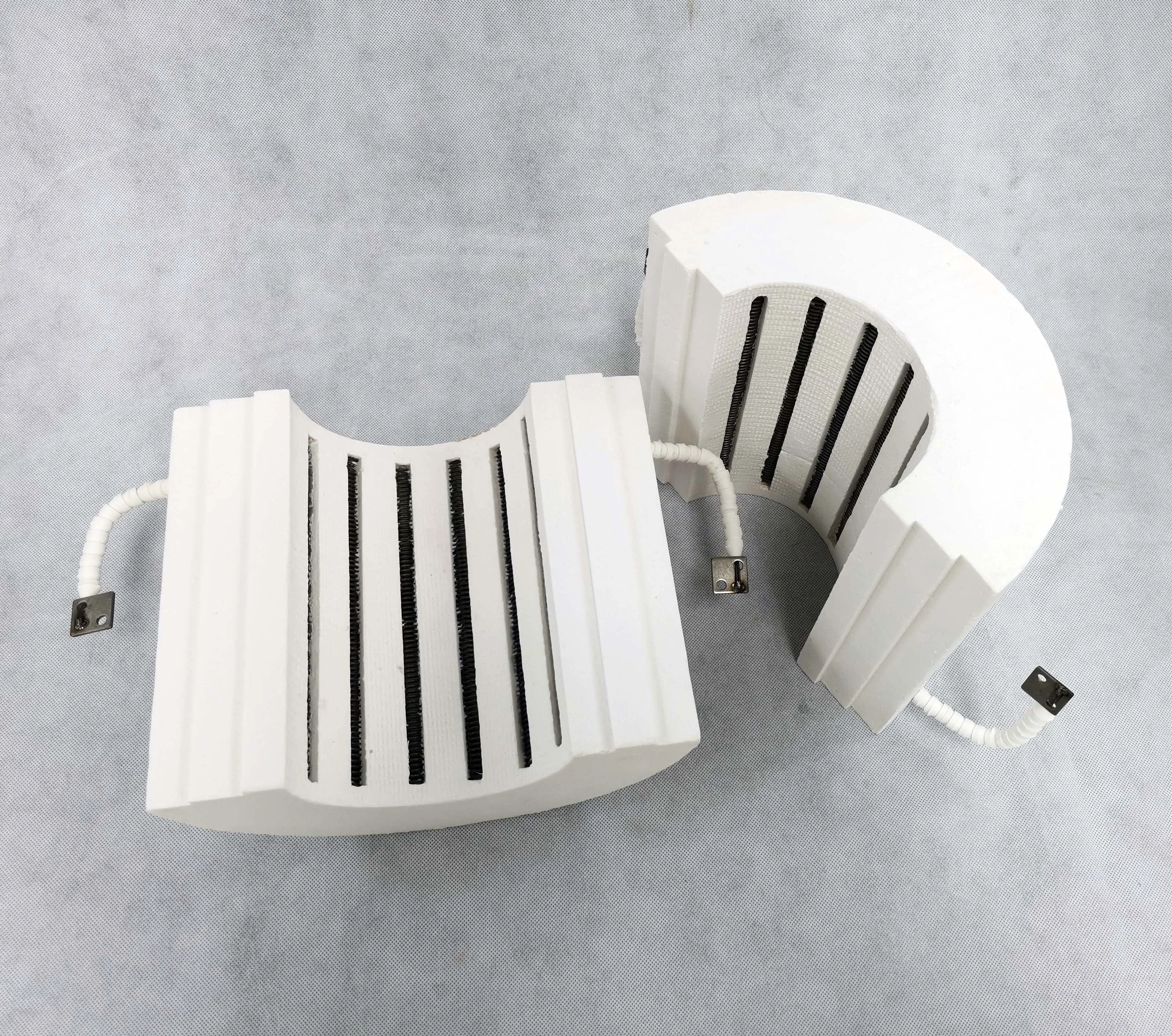1260C 1400C 1500C Alumina Cylinder Ceramic Fiber Chamber Heater for Tube Furnace
