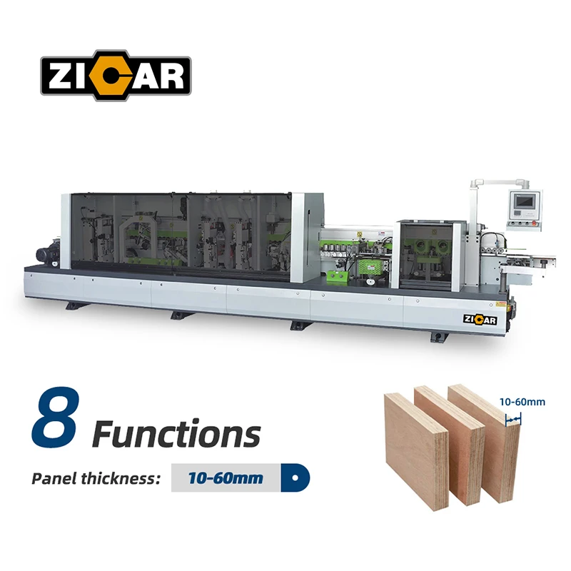 ZICAR MF50D Edge Banding Machine Automatic Pvc Edge Bander Wood Based Panels Pvc Edge Bander