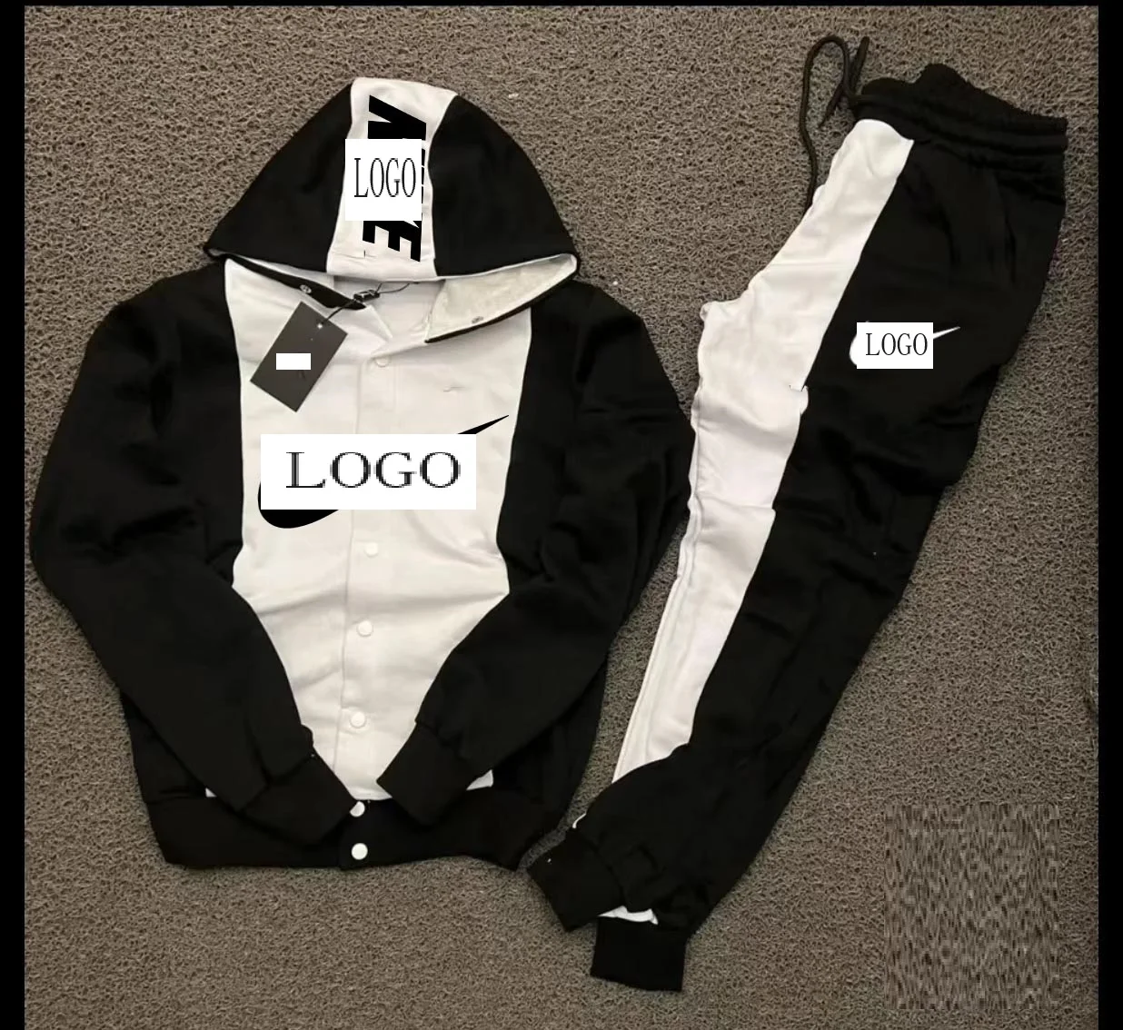 Custom Bulk Wholesale Tech Fleece Tracksuit Logo Jogger Sweatsuit Men ...
