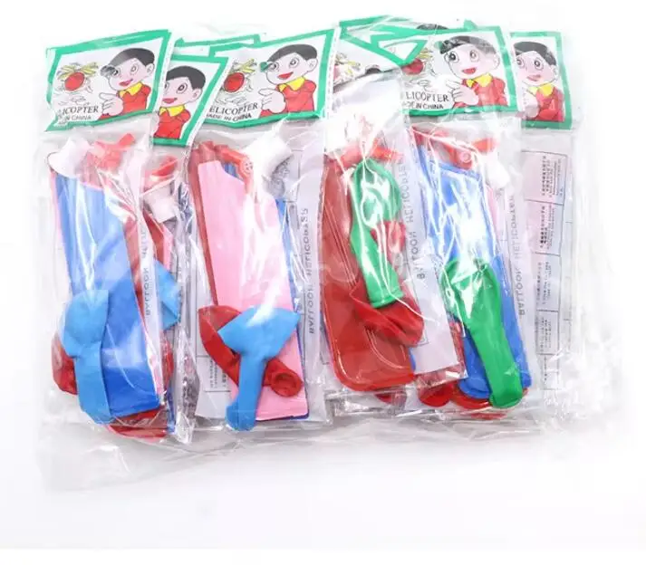 Flying Propeller Airplane Balloons DIY Balloons Helicopter Kids Toys Balloon Plane Toy for Party Games