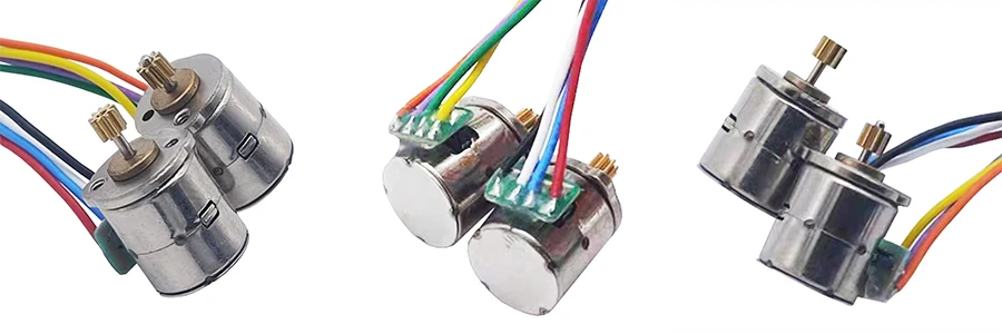 8mm Diameter 2-phase 4-wire Micro Stepper Motor with 385mA Current and 18 Degree Step Angle for Precision Applications