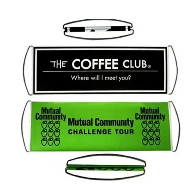 Custom Portable Retractable Handheld Banner Digital Printing Compact Roll-Up Concert Cheering & Protest Signs