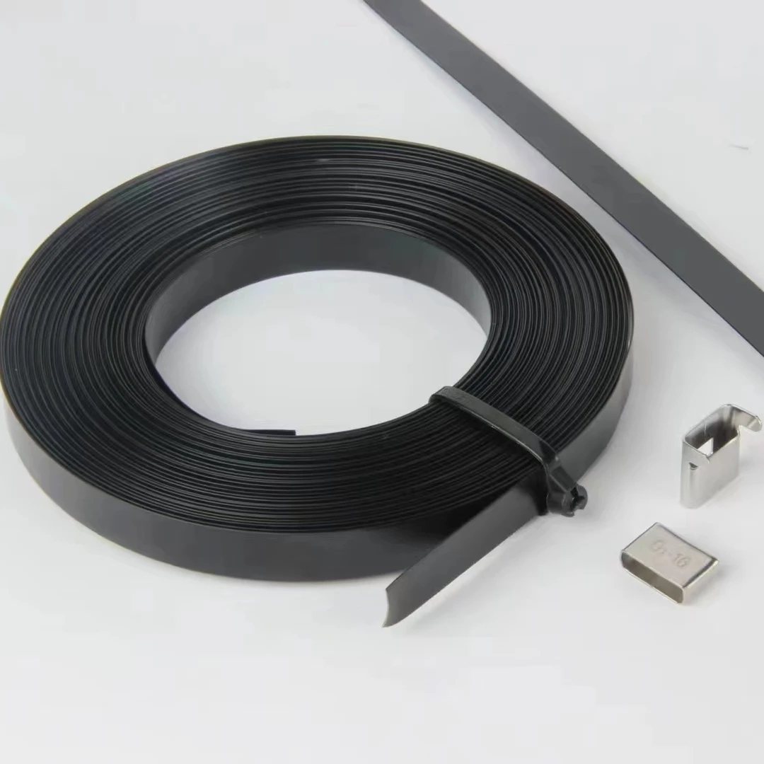 Metal Zip Tie Stainless Steel Cable Ties PVC Coated