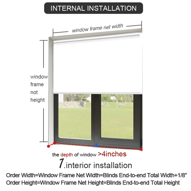 Zshine Day And Night Dual Layers Manual Safe Chainfree Roller Blinds