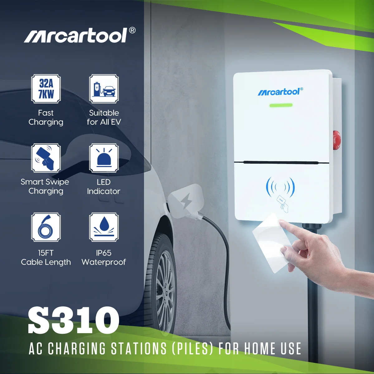 MRCARTOOL S310 Electric Box Car - Fast Charge 7KW Ev Charger
