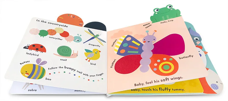 Montessori 3d Board Touch And Feel Book Tails Sensory Books For Baby 1 ...