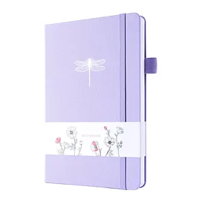 Custom A5 PU Leather Journal Notebook Factory Direct Hardbound Business Style Logo Printed Saddle Stitching Sewing for Gifts