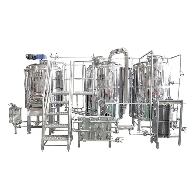 800liters 8HL 7BBL brewery plants customized mirror steam heated two vessel brewhouse equipment for 