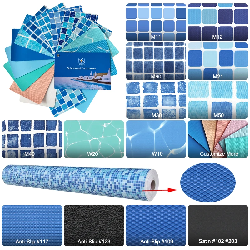 Durable Welding PVC Pool Flim Pool Liner 1.2/1.5mm Material Inground Pool Liner Swimming Liner for Inground