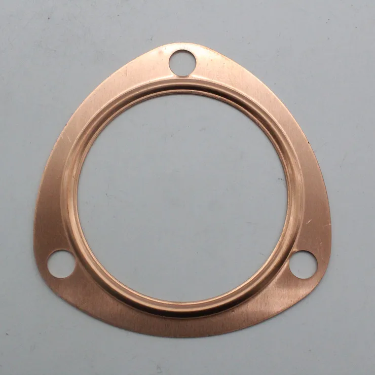 3" Copper Header Exhaust Collector Gaskets Reusable Sbc Bbc 302 350 454