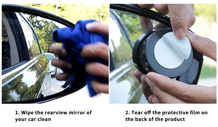 Universal HD Blind Spot Mirror Wide Angle Adjustable Rotating Rearview Mirror Small Circular Mirror Car Parts and Accessories