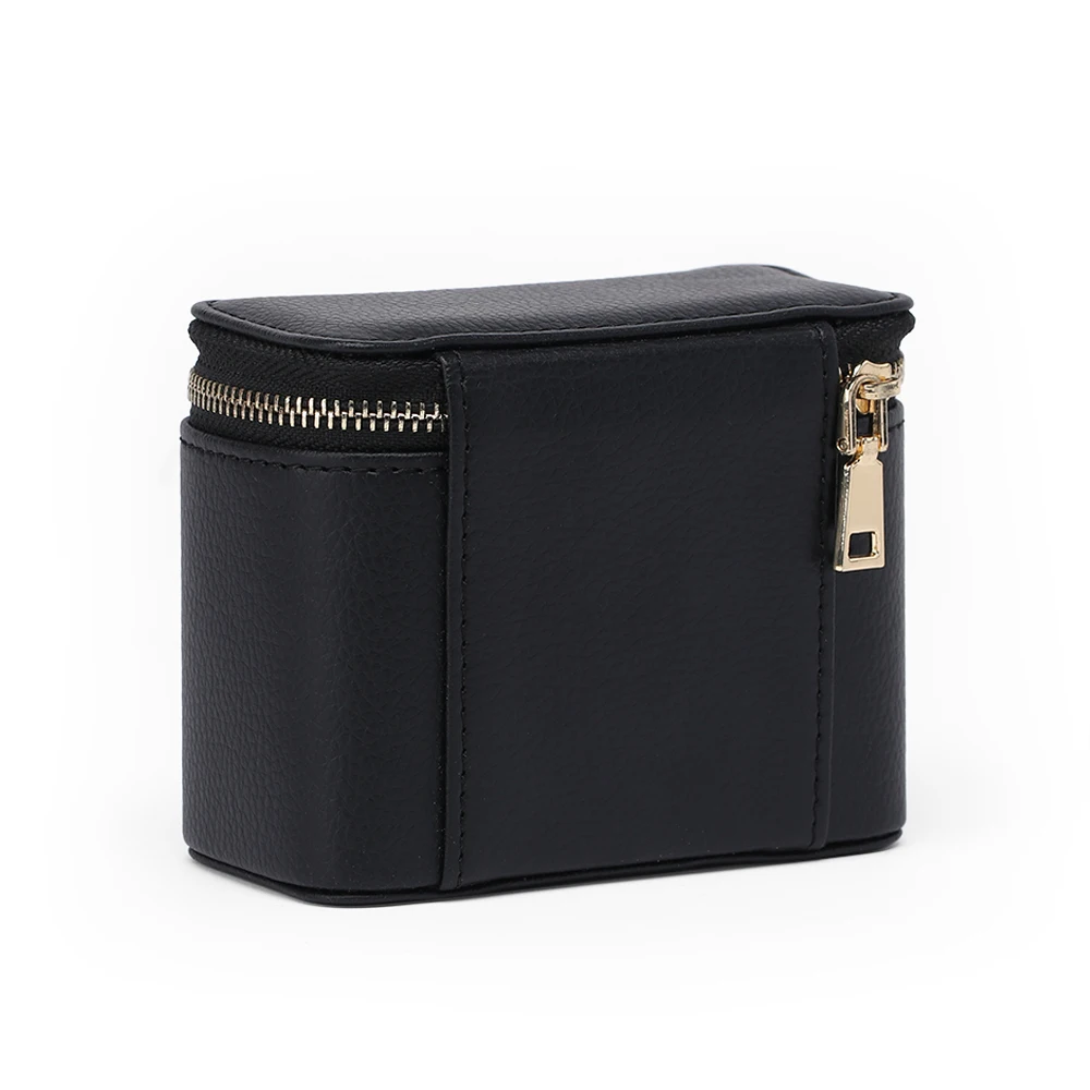 High Quality Custom Soft Lining Zipper Leather Travel Organizer Pouch Set 41mm Protective Case for Rolex Watches