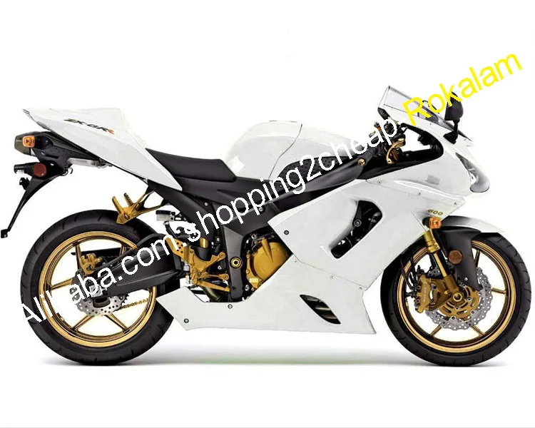 ふくちゃん様白一枚 Kawasaki ZX-6R Fairings Kit - Popular