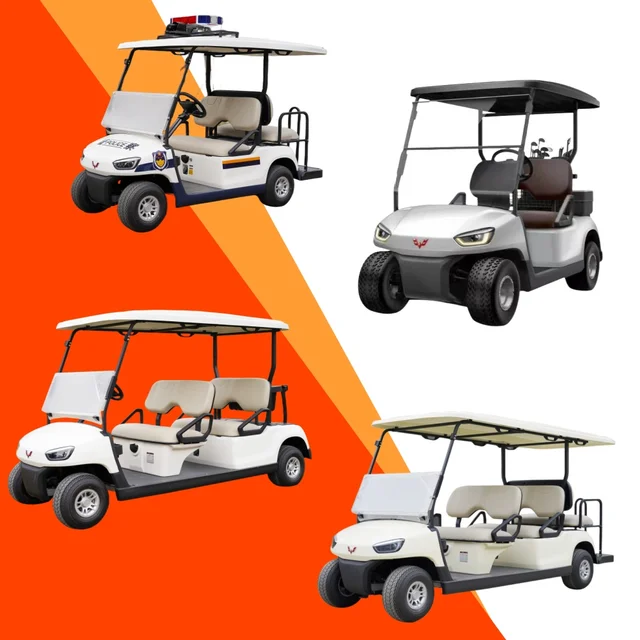 48V Electric golf car 2 4 2+2 6 Passengers street legal Factory ODM OEM Custom wholesale golf cart with Lithium Ion battery
