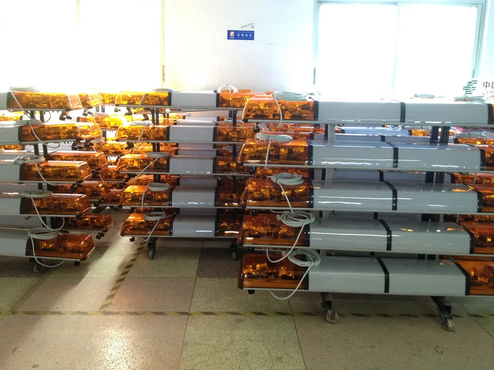 High Quality Halogen Rotating Light bar With 35W Bulbs Inside DC12V or 24V Amber 1214mm 48 Inch